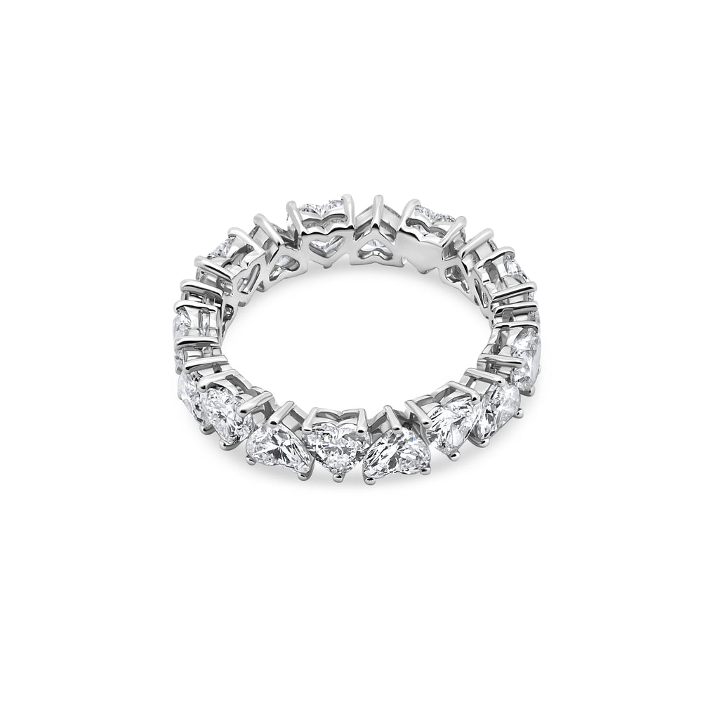 White Gold Mixed-Cut Diamond Eternity Ring