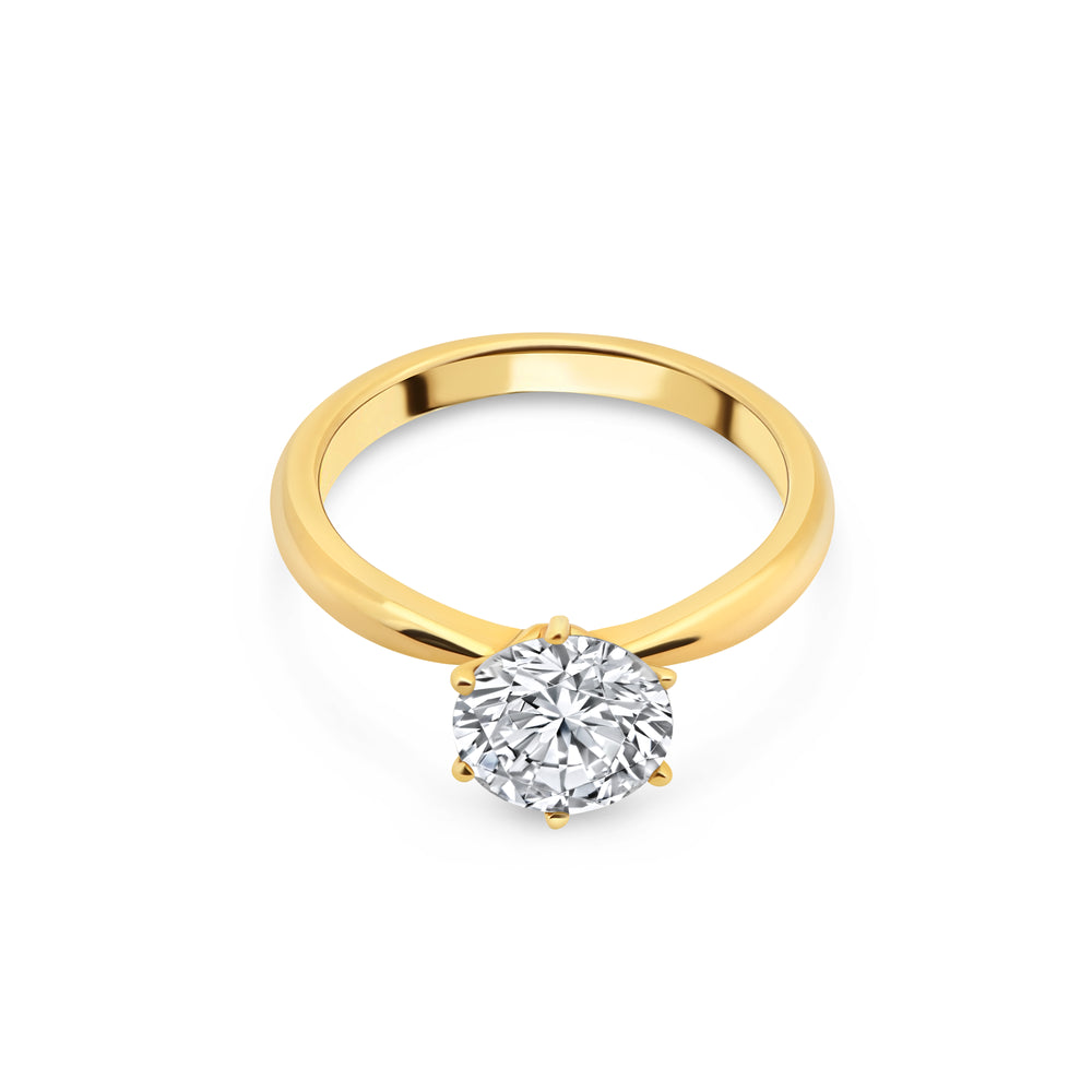 Round Diamond Solitaire Ring