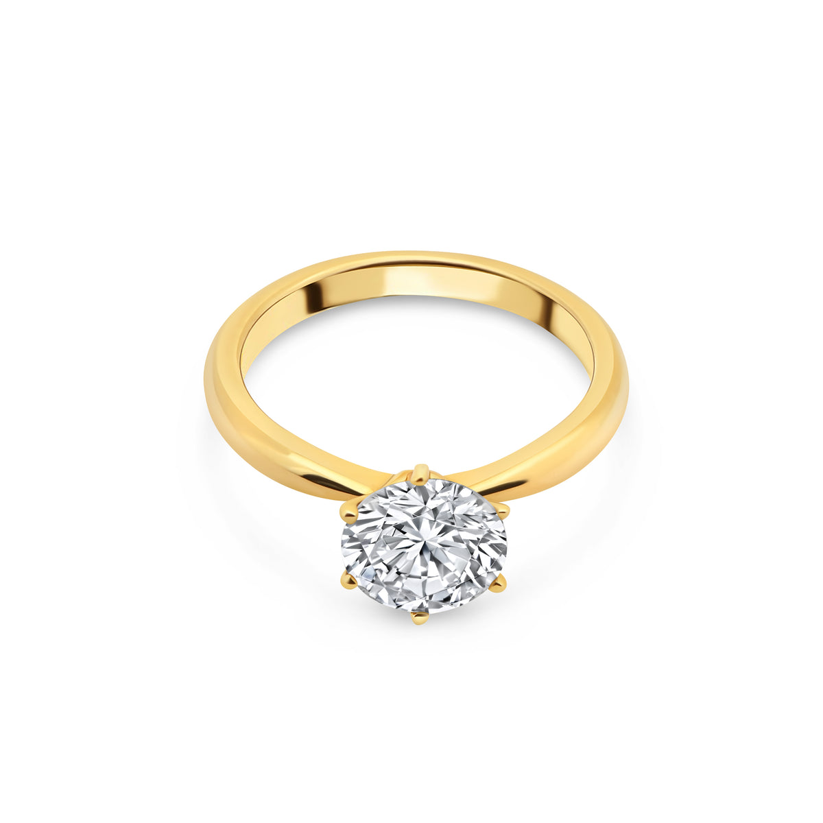 Round Diamond Solitaire Ring